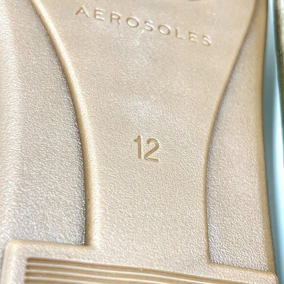 12W‎ 12 WIDE WIDTH Aerosoles Homebet Gold Ballet Flats Shoes - Picture 13 of 15